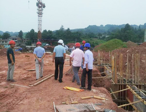 四川邻水在建项目现场