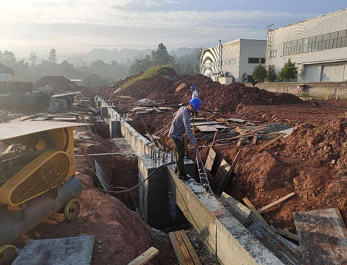 重庆某实验楼建筑加固现场
