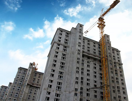 某高楼建筑加固一角